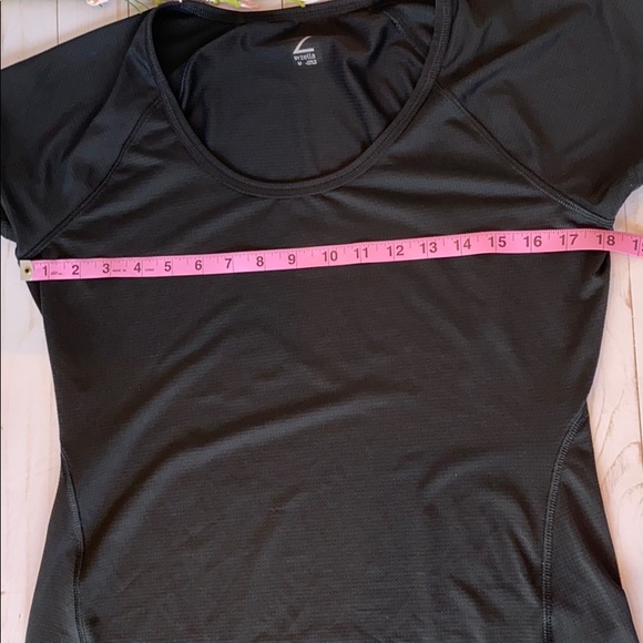 Z BY ZELLA BLACK CREW NECK SHORT SLEEVE SHIRT SZ M - Picture 7 of 7